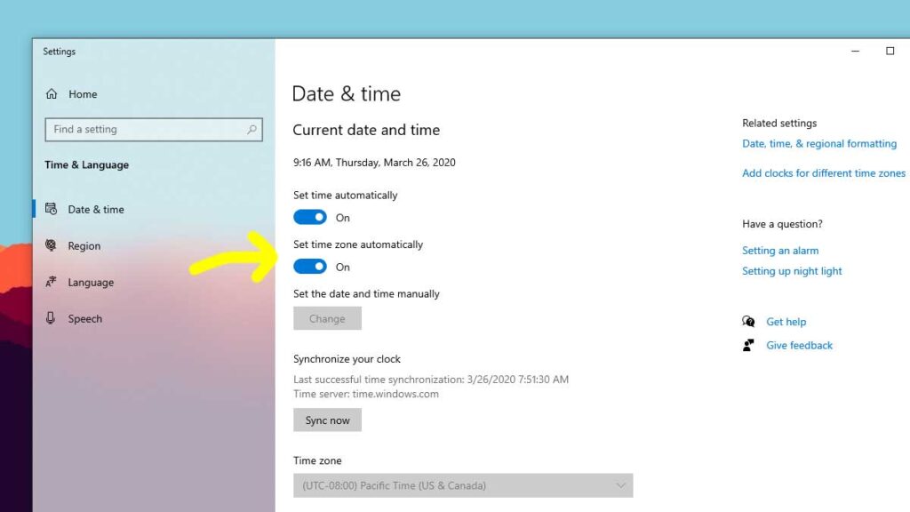 How to Change the Time Zone on Windows 10 Step 3
