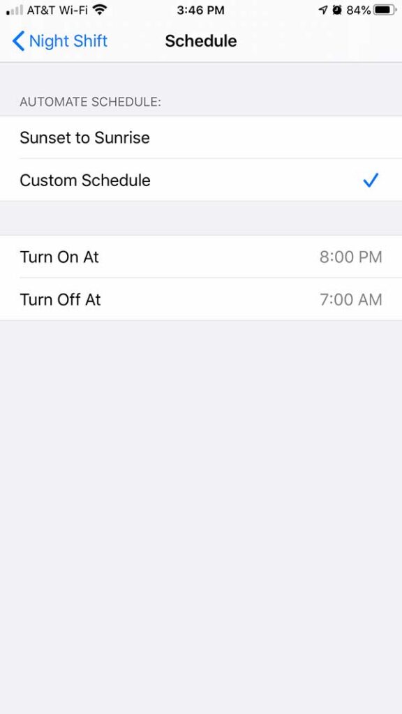 How to Manage Night Shift on Apple Devices Step 10