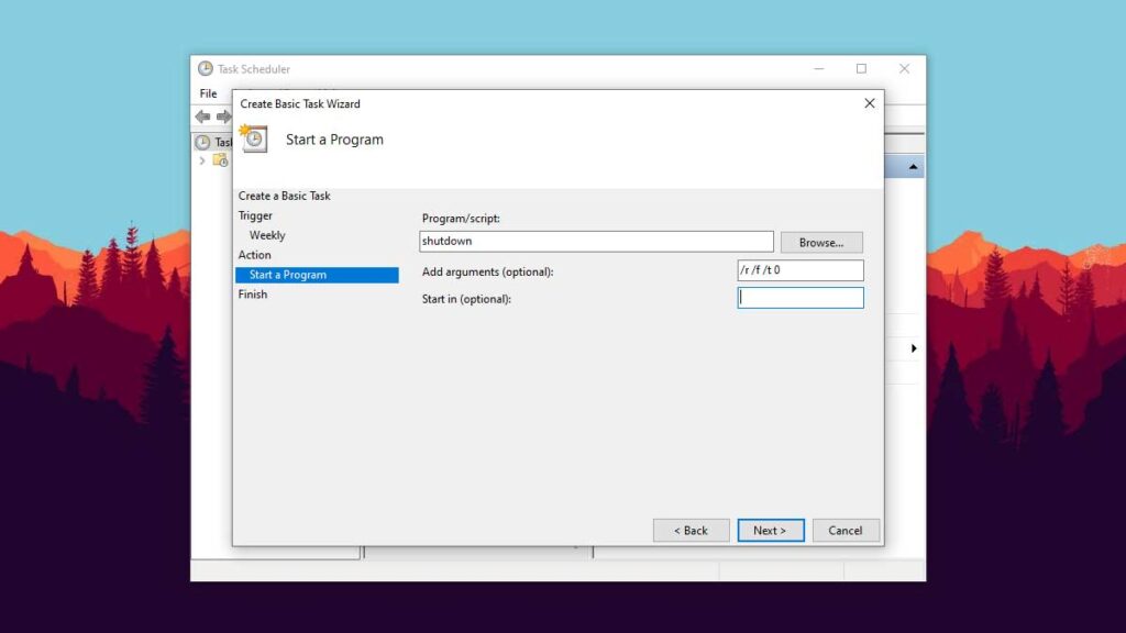 How to Set Windows 10 to Automatically Reboot Every Day Week or Month Step 7