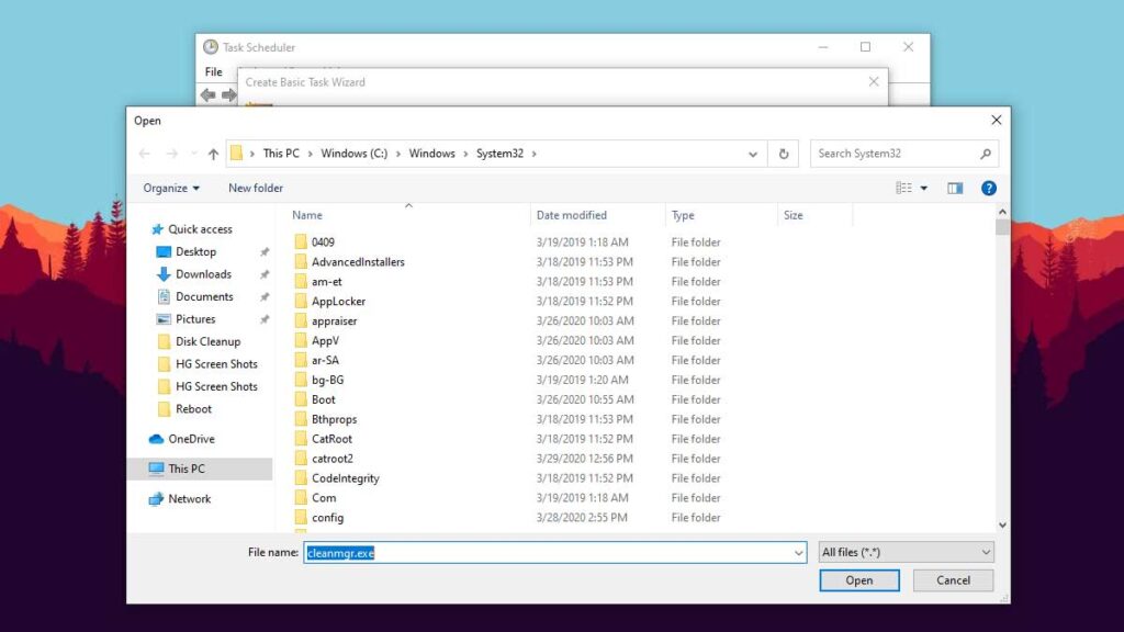 How to Set Windows 10 to Automatically Run Disk Cleanup on a Schedule Step 11