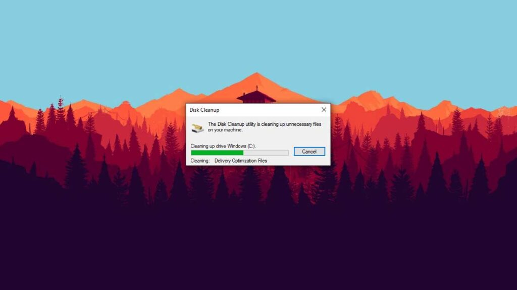 where is windows disk cleanup on mac