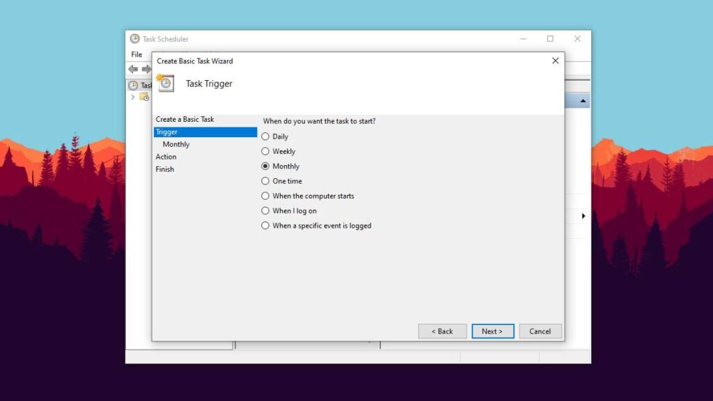 How to Set Windows 10 to Automatically Run Disk Cleanup on a Schedule Step 7